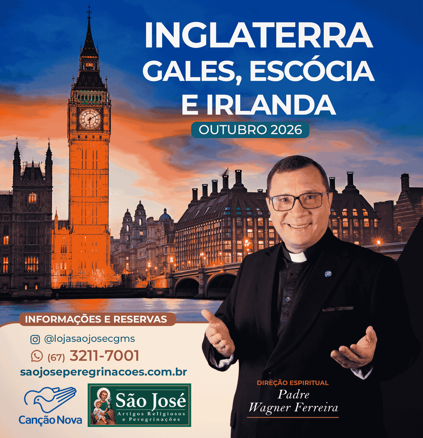 Inglaterra, Gales, Escócia e Irlanda - Outubro 2026