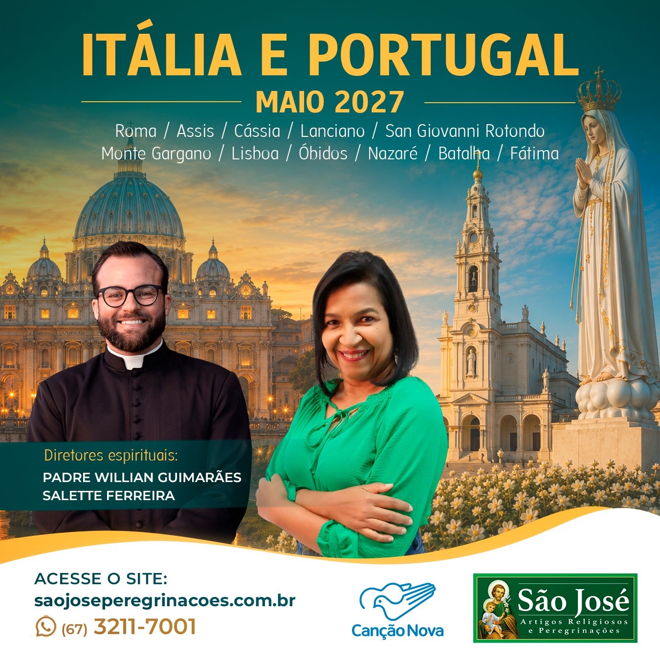 Itália e Portugal - Maio 2027